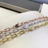 Santos halsband 22 tum älskar bangl par halsband tjockt guld pläterat 18k för man designer t0p kvalitet officiella reproduktioner designer smycken utsökta 111