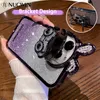 Cell Phone Cases Luxury Glitter Rabbit Plating Case For iPhone 14 13 12 Pro Max 14 Plus 14 Bling Diamond Transparent Camera Stand Bracket Cover L230731