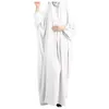 Vestidos casuais elegantes muçulmanos abaya árabes islâmicos femininos kaftan robe sólido vestido feminino atlético para mulheres