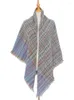 Foulards 2023 femmes foulard carré foulard hiver dame rétro Preppy Plaid chaud foulard Pashmina Mujer Foulard Bufanda Wrap châle Boho