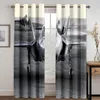 Curtain 3D Print Grey Plane Truck Car Vehicle Thin Windows Curtains For Boys Man Living Room Bedroom Decor 2 Pieces