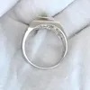 Bagues de Grappe Naturel Vert Péridot Hommes Bague En Argent Sterling 925 Croix Bande 6mm Pierre Précieuse Août Anniversaire Cadeau Pierre De Naissance Pour Le Père R510GPN