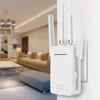 US Plug, WiFi Extender WiFi Booster 300Mbps Ripetitore di segnale WiFi Amplificatore di segnale 4 antenne 802.11N Punto di accesso a lungo raggio AP