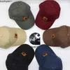 Bonés de bola New Fashion American Embroidery Carhart Leather Label Roupas de trabalho masculinas e femininas lavadas velhas com abas dobradas Boné de beisebol