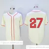 Vintage Movie Baseball Wears Jersey 8 Ryan Braun 1948 19 Robin Yount 27 Carlos Gomez 1948 Blank Men Women Youth Size S-XXXL