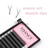 Faux Cils TDANCE YY Double Pointe 005007 CD Individuel Premium Vison Cils Lumière Douce Naturel Maquillage Net Croix Faux Cils Extension x0802