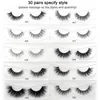 Faux cils Visofree 30/40/100 paires de cils de vison 3D avec plateau sans boîte fait à la main pleine bande de cils vison faux cils maquillage cils cilios 230802