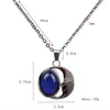 Chaînes Femme Lune Gem Sentiment Couleur Chaude Changeant Collier Chaîne En Acier Inoxydable