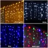 Christmas Decoration 2024 Led lcicle Lights Outdoor Curtain Garland Droop 0.4/0.5/0.6M Street Garland On The House New Year 2024