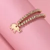 Tobilleras Elefante Con Cuentas Estilo Simple Ajustable Cadena Pie Joyería Tobillo Pulseras Para El Día De San Valentín