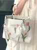 Totes bolsa feminina francesa tendência 2023 bolsa de flor de designer bolsa tulipa primavera verão bolsa pérola bolsa de ombro feminina principal bolsa de mão estilosaloja