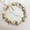 Choker Shell Beads Necklace Collarbone Chain For Women's Elegant Girls Gold Color Heart Pendant Gift Fashion 2023