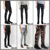 Sıkıntılı Erkekler Yırtık Skinny Jeans Moda Mens Motosiklet Moto Uzun Kapalı Pamuk İnce Ayaklar Yüksek Sokak Denim Açık Mavi Macun Bez Deliği Boyutu 40 Pantolon Hip Hop Erkekler 002