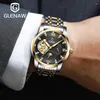 Relógios de pulso GLENAW 2023 Relógio masculino Top Fashion Business Automático à prova d'água Mecânico Montre Homme Box