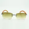 New wooden sunglasses frames 0286O with new hardware and orange wood legs 56-17-140 mm