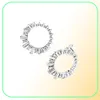 2019 New 100％925 Sterling Silver Rose Gold ContemporaryPearls Hoop Lunar Light Glacial Earring Fit DIY Women Original Jewelry5993654