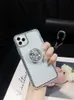 Cell Phone Cases Luxury Glitter Diamond Holder Phone Case For iPhone 14 13 12 11 Pro Max XR X XS 7 8 Plus SE2020 Bling Crystal Transparent Cover L230731