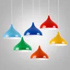 Lampes suspendues Moderne Simple Creative Personnalisé Décoratif Coloré Table À Manger Single Ended Aluminium El Restau