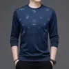 سترات الرجال 2023 Fashion Men Pullovers الأعمال غير الرسمية Longsleeved Top Slim Design Solid Solid Daily Mens Clothing Ropa Para Hombre J230802