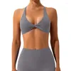 Yoga Outfit Sexy Einfarbig Bh Frauen Hohe Intensität Sport Schnell trocknend Fitness Gym Laufen Tops Weste Weibliche