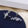 Ryggar örhängen Dayin Zircon Star Clip for Women Girl Simple Sweet Party Jewely Ear Cuff Bijoux Pulseras Mujer