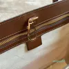 Bolso de compras para mujer, bolso de mano a la moda, súper práctico, con asa cuadrada, carteras de hombro para mujer, diseñadores famosos, letras, cremallera Interior