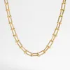 Цепи 2023 Золотой цвет Коренерия Цепные ожерелья Простые длинное густое связанное ожерелье для женщин -воротнич