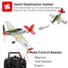 Самолет Aircraft Modle Volantex P51D RC Самолет 4CH One Key Aeerobatic Plane System RTF XPILOT Система стабилизации epp 400 мм планер 761 5 230801