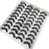 Pestañas postizas 20 pares 1523 mm 3d Mink Lashes Bulk Faux Thick Long Wispy Natural Mink Lashes Paquete Corto Ventas al por mayor Pestañas postizas naturales x0802