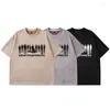 Männer T-Shirts Sommer Oversize Wildleder T-Shirt Männer Schatten Gedruckt Baggy Tees Mode Koreanische Streetwear Kurzarm Tops Kleidung Männlich plus