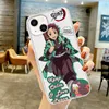 Cell Phone Cases Japan Anime Demon Slayer Phone Case For iPhone 13 14 11 12 Pro Max Mini XR X XS 7 8 Plus 13Pro Back Cover for iphone 11 Pro case L230731