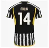 S-4XL 23 24 VLAHOVIC CHIESA maillots de football 2023 2024 MILIK juventus POGBA hommes enfants ensemble BONUCCI maillots de football DI MARIA uniforme Kostic Fagioli Danilo maglie da calcio