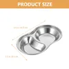 Plates Sauce Seasoning Dish Household Condiment Dishes Stainless Steel Dipping Multipurpose