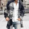 Homme Trench-Coats Long Pardessus Simple Poches Anti-Froid Veste Manteau Mi-long Épais Coupe-Vent Pour Un Usage Quotidien