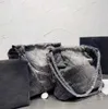 Marque de luxe CC Denim sacs à bandoulière classique Jean Shopping fourre-tout sac avec sacs à main à l'intérieur du matériel de chaîne en argent 2023 nouveau sac à main décontracté