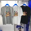 Herren-T-Shirts, weiß, übergroß, ADER, kurze Ärmel, reine Baumwolle, 1:1, hochwertige, mit Handtüchern bestickte Kuchen-T-Shirts