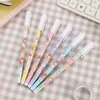 6Pcs Anime Stationery Stationary Cute School Supplies Coreano Kawaii Penne Gel Pen