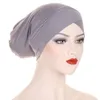 Criss Cross Undercap Elastic Muslim Women Hijab Chemo Cap Head Wear Inner Hat Underscarf Bone Bonnet headcover Turbante Mujer