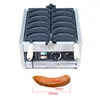 Bread Makers Commercial Electric 5pcs Banana Shaped Waffle Machine Stick Maker Food Snack Baking Equipment