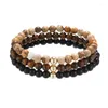 Lien Bracelets Yoga Reiki Guérison Énergie Bracelet Pour Femmes Hommes Pierres Naturelles Chakra Équilibre Perlé Couple Ensemble de Bijoux Goutte