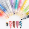 Nagellack 12 stücke Kunst Graffiti Stift Set Wasserdichte Zeichnung Marker für Nägel Neon Enemals Schwarz Weiß Malerei Gel Maniküre GLTY0112 230802