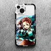 Étuis de téléphone portable Japon Anime Demon Slayer Case pour iPhone 11 12 13 14 Pro Max Mini 7 8 Plus X XS SE XR Coque de téléphone Kimetsu No Yaiba Cover Coque L 230731..