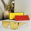 2023 New luxury designer Fenjia full frame metal fashionable sunglasses high-quality glasses 0093