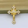 Anhänger Halsketten Diyalo Mehrfarbige Emaille Metall Kreuz Kruzifix Jesus Charms Schmuck DIY Herstellung Für Tasche Schlüssel Ornament