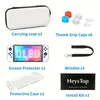 Para Switch OLED Case Compatível com o Modelo Nintendo, Acessórios 9 em 1 Para Switch OLED Model Com Case Protetor Acoplável,