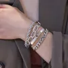 Bracelets porte-bonheur 2023 Boho géométrique gland chaîne Bracelet pour femmes multicouches bracelets fête mariage plage main bijoux accessoires 230802