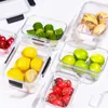 Förvaringsflaskor kök hushåll transparent mat crisper kylskåp plast lunchlåda frukt tätning husdjur material