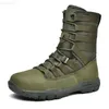 Boots New Waterproof Men Tactical Military Boots Desert Boots Hiking Camouflage High-top Desert Men's Boots Fashion Work Men's shoes L230802