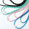 Choker Bohemian Pearl Necklace Fashion Cute Hand-Bead Laminated Collarbone Chain Luxury Pendant Classic Jewelry