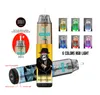 E-cigarettes jetables Puff 9k PUF 12k Appareil Vapeur avec 6 couleurs RVB Lumière Tornado 9k Puff R M WAPE VAPOR PEN 850MAH BUTERIE RECHARGable BULERBERRE BUBBLEGUM Flavour